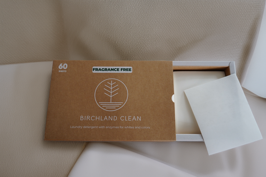 Birchland Clean Detergent Sheets 60 count-  2 Pack Fragrance Free